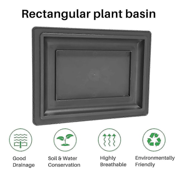 6-pack Bonsai Träningskrukor Med Bricka Plast Bonsai Växter Odling Kruka För Trädgård Gård Vardagsrum Tak