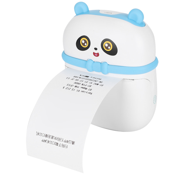 Mini Memo Printer med termisk papir til udskrivning af foto, forkert spørgsmål, skoleartikler, blå