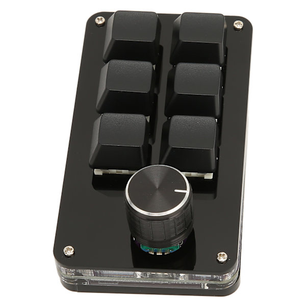 6-knapps Mini Tastatur med Knott USB DIY Programmerbar Tastatur OSU Gaming Tastatur for Gaming Kontor