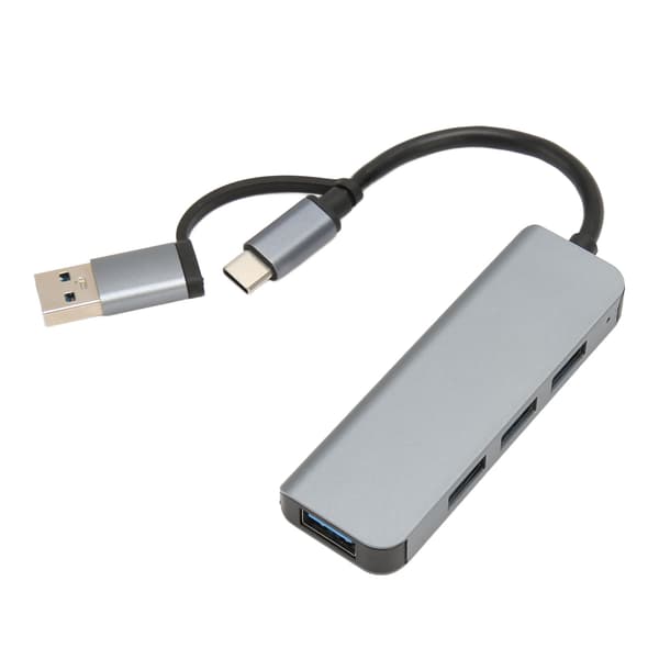 4 i 1 USB3.0 Hub 5Gbps USB C til USB 3.0 Hub USB Splitter USB Hub Extender USB3.0 Dongle til Windows til Linux til Chrome OS