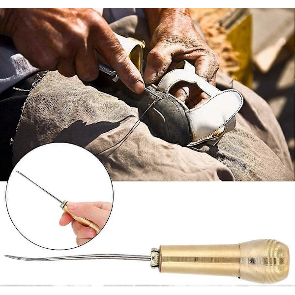Symaskinsnålar Skoreparation Läder Syl för Läderbindning Bok DIY Reparation