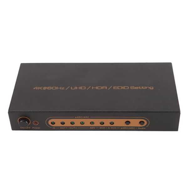 HD Multimedia Interface Ljudextraktor 4K 60Hz HDR HD Multimedia Interface EARC ARC Ljudextraktor Omvandlare 100‑240V EU-kontakt