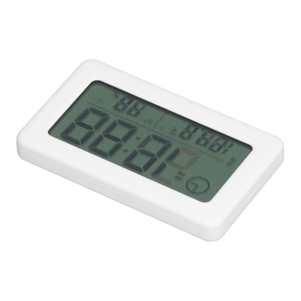 Digital klocka Enkel Mini Speciell Spegeldesign Bärbar Praktisk Vit Elektronisk Klocka
