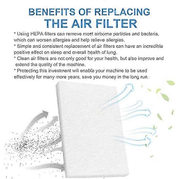 CPAP Luftfilter - Ultra Fina Engångsfilter Kompatibla med CPAP-maskiner - 20 Filter