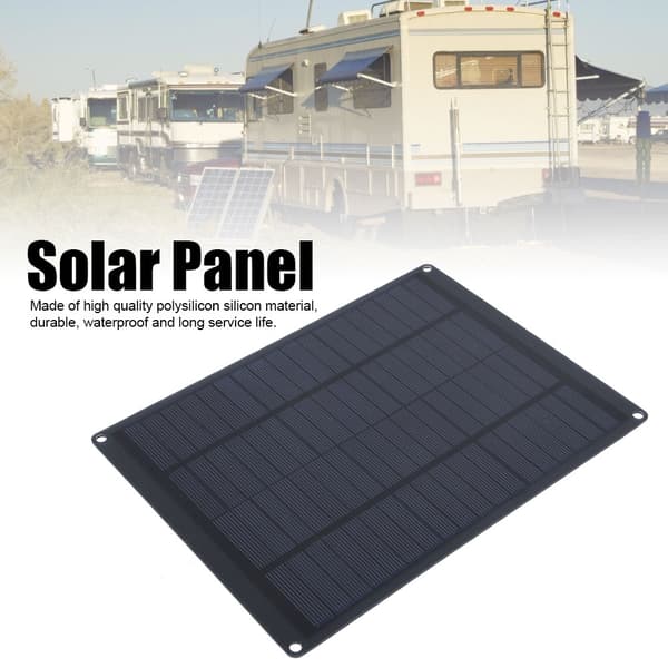 18V 5,5W Bærbart Polykrystallinsk Silisium USB Solcellepanel for Utendørs Lading