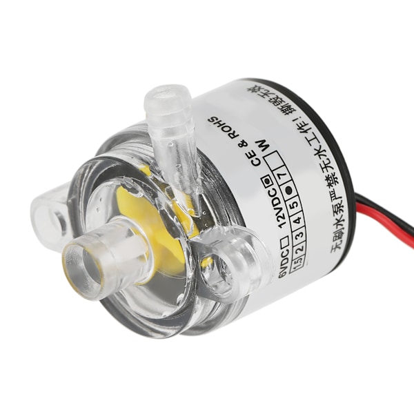 1 stk Mini 12V DC 6W Matkvalitet Nedsenkbar Børsteløs Vannpumpe 2L/min