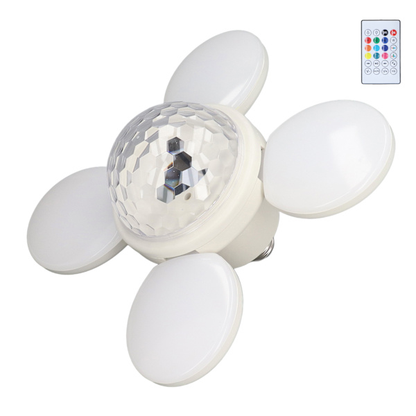 LED-ljus RGBW dimbar synkronisering färgförändring justerbar panel fjärrkontroll spela musik ljus 85‑265V
