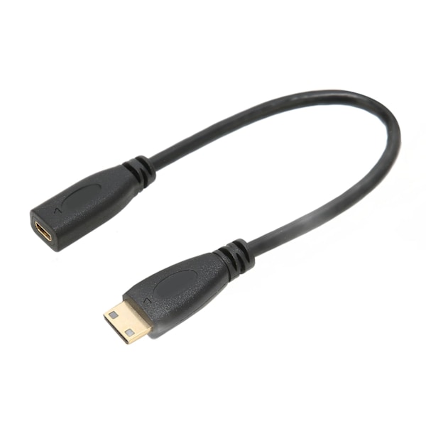 Adapterkabel för dataöverföring, bärbar, kompakt design, hona till hane-kontakt, mini till mikro, kort kabel för telefon, dator