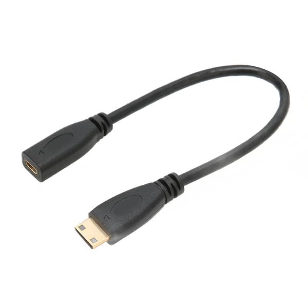 Adapterkabel Overfør data Bærbart kompakt design Hun-han-stik Mini til Micro kort kabel til telefoncomputer