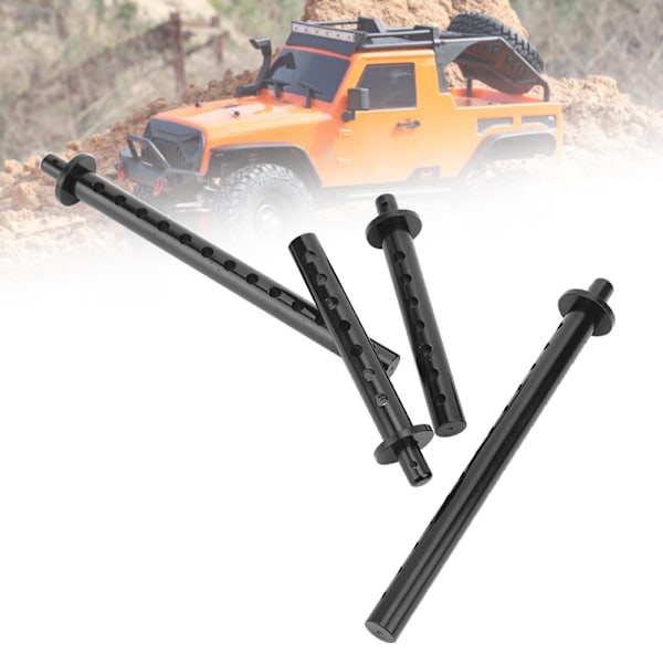 4 stk Front Bak Car Shell Column Reservedel Passer for RGT 1/10 EX86100 RC Car Parts Black R86018BL
