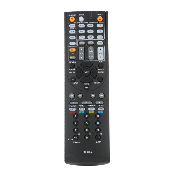 RC-865M Fjernkontroll erstatning passer til ONKYO AV-mottaker TX NR525 TXNR525