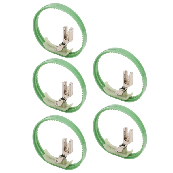 5PCS Dobbel Ring Trykkfot Rustfritt Stål Trykkfot Ring Symaskin Trykkfot for Industriell Universell Symaskin