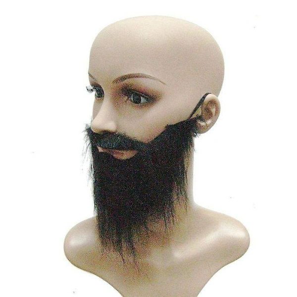 Blackbeard-kostyme: Realistisk ansiktshår for cosplay, fester og teater