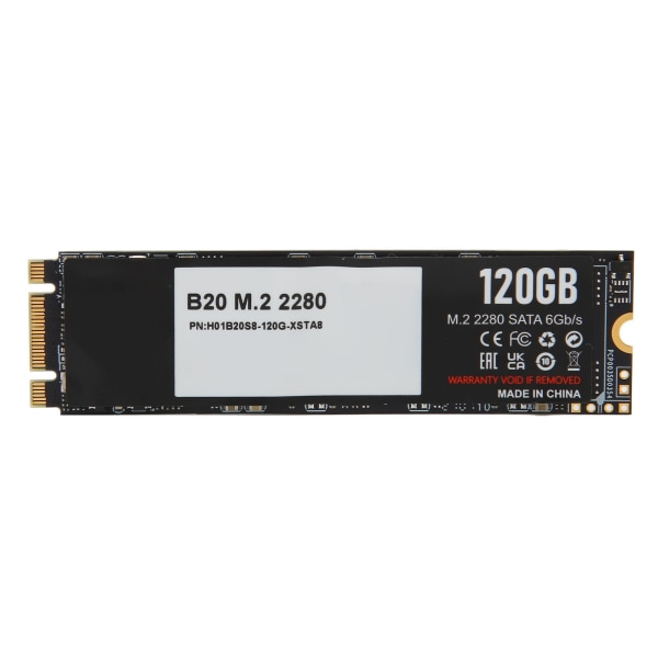 M.2 2280 SATA SSD 6Gb/s SATA III 3D TLC NAND Plug and Play Laptop SSD för PC Gaming Business 120GB