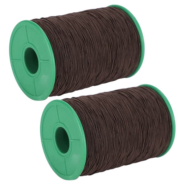 2 ruller elastisk snor perletråd armbånd halskæde perlefremstilling sort 1 mm 350 meter/rulle