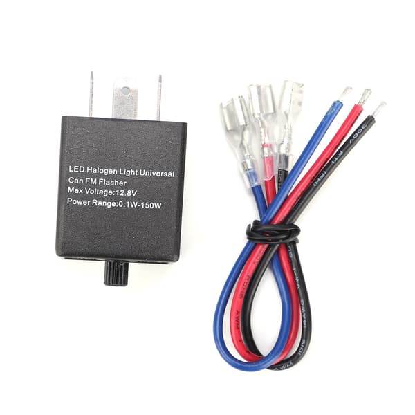Universal 12V Motorcykel Justerbar LED Blinklys Blinker Lys Flasher Relæ