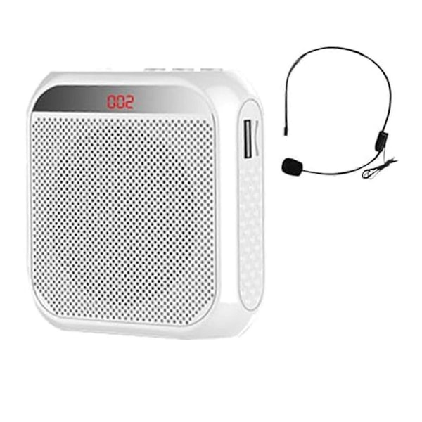 Mini Audio Højttaler med Mikrofon Hvid
