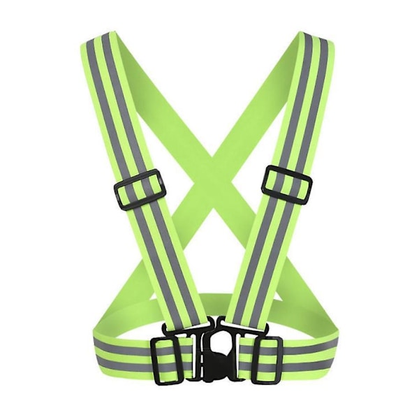 Høy Synlighet Refleksvest for Løping Sykling Hiking Jogging Hundesporing Justerbar Sikkerhetsutstyr 1 Pakke