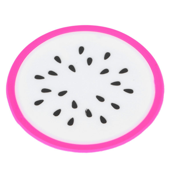 Fruit Shape Coaster Pöytäastiat Placematto Silikoni Cup juomatelineet Mat KeittiötarvikkeetDragon Fruit