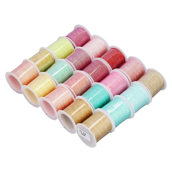 20 st 9-trådig broderitråd Regnbågsfärg Symfoni Handvävd Rep Special Sytråd Presentförpackning