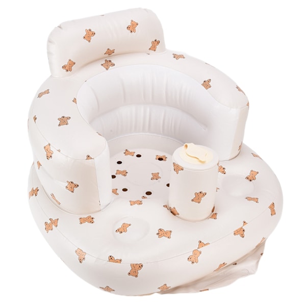 Multifunktionel baby PVC oppustelig rygsøjlebeskyttelse badeværelse sofa læring spise middag stol#2