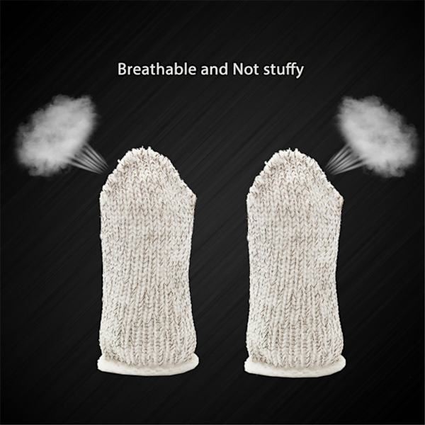 Mobilspil Controller Fingersleeve Åndbar Anti-Sved Fuld Touchscreen Følsom Skyd Sigte Joysticks Fingersleeve Sæt