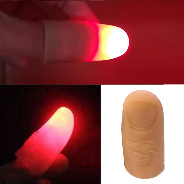 LED Tummelampor för Magiska Trick Partyuppträdande Röd (10-pack)