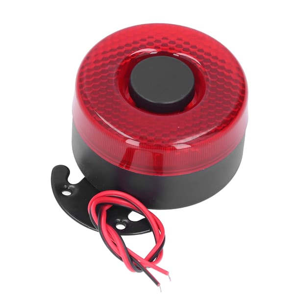 Auton torvi 12V ABS 105dB sähköinen varoitustorvi vilkkuvilla LED-valoilla kuorma-autoon UTV ATV