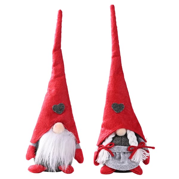 Lång Jultomte med Hatt Ansiktslös Plyschdocka Prydnad Jul Heminredning