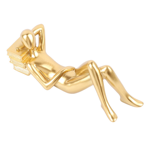 Tänkare Skulptur Modern Abstrakt Tänkare Staty Hall Skrivbord Vardagsrum Hartsläsare Stil Ornament Läsare C