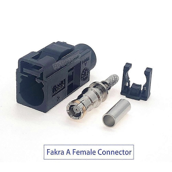 Fakra A B C D E F G H I K Z Hona Krympkontakt Bilradio Fm Gps Antenn Fakra Adapter För Rg316 Rg174 Pigtail Kabel Fakra D Hona