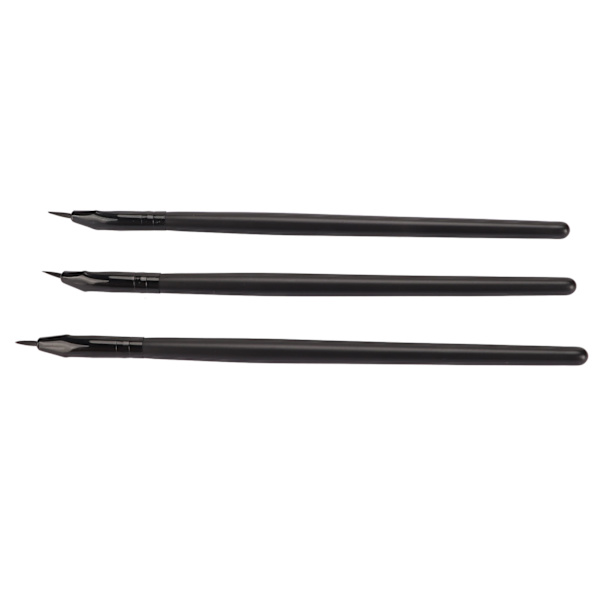 3 stk Eye Define Bent Eyeliner Brush Profesjonell Makeup Ultra Fin Angled Gel Eyeliner Brushes Kosmetisk verktøy