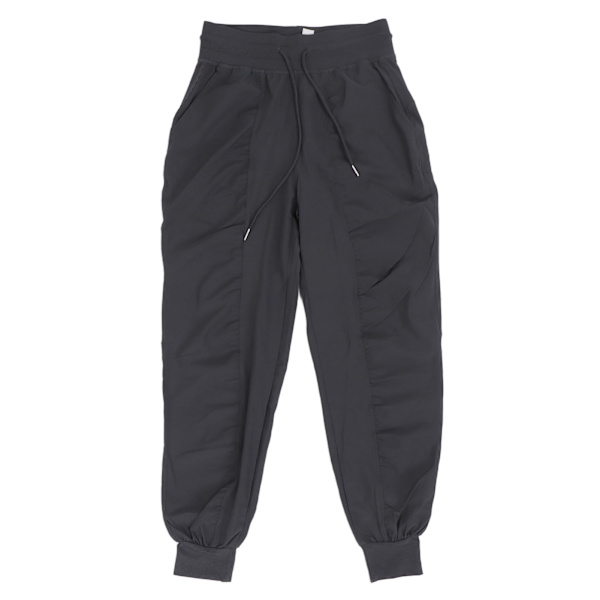 Kvinners Sports Fitness Joggere Polyester Løs Casual Sweatpants med Lommer for Løping (Grå) XXL