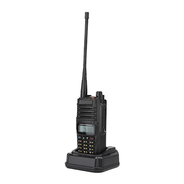 För Baofeng UV-XR PLUS 128 kanaler IP57 vattentät walkie talkie + handmikrofon 100-240VAU-kontakt