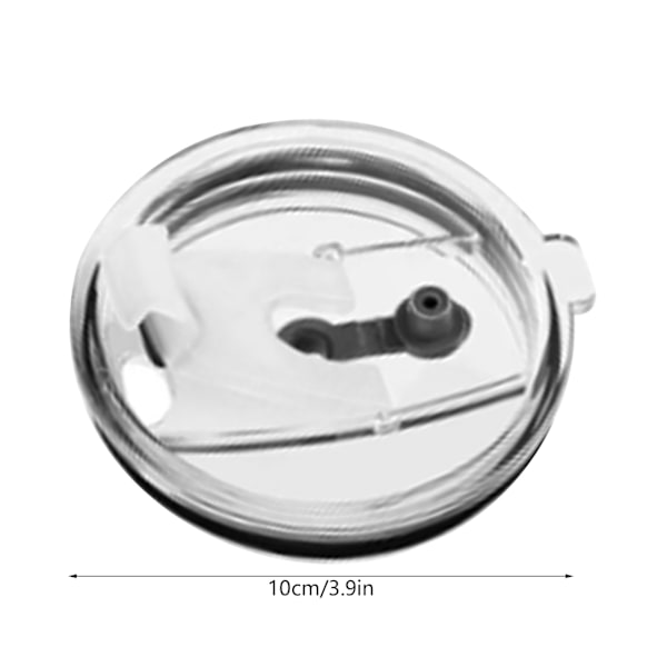 Muggtätning Transparent lock för stänkning läckagesäker säker praktisk isoleringskopp lock för kontor resor 30oz inre 92mm/3.6in yttre 100mm/3.9in