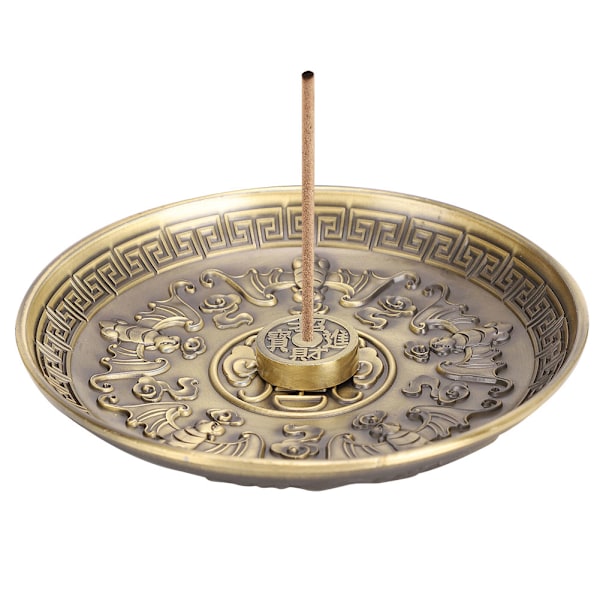 Røkelseholder Fem Velsignelse Plate Stick Brenner Stativ Bronse Sink Legering Hjem Tilbedelse