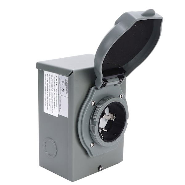 50A Generator Power Inlet Box 12500W 125/250V Vejrbestandig NEMA 3R Generator Stik til Udendørs Brug