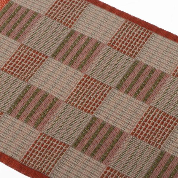 2 x 1/12 Dockskåpsmattor Vävda Miniatyr Rug Leksak Möbeltillbehör Brun