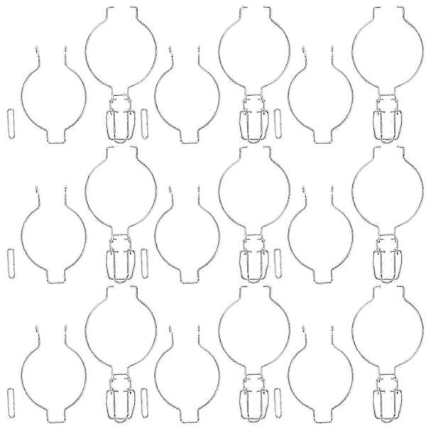 12 stk. Forseglingsclips i rustfrit stål til sylteglas, glasbeholdere, spænder, krukke forseglingsclips, konserveringsglas til lufttæt opbevaring af mad