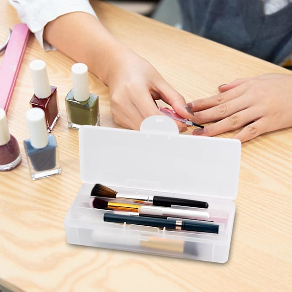 3-osainen set pieniä suorakaiteen muotoisia kannellisia säilytyslaatikoita – Muoviset säiliöt nail art , askarteluille ja koruhelmille