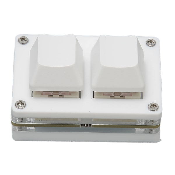 Mininäppäimistö 2 näppäintä USB punainen kytkin Plug and Play Ergonominen ohjelmoitava näppäimistö taustavalolla toimistomedian pelaamiseen