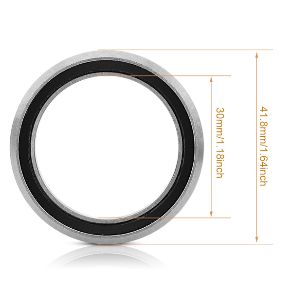 Risk General Steel Bike Headset Bearings Repair Parts Accessory (41.8mm)