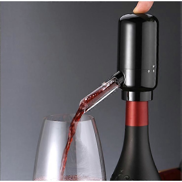 Elektrisk Vinluftare, Vin Karaff Pump Dispenser Presentförpackning, 2023 NY Automatisk Vinluftare Hällare. Smart vinkaraff. Vinpump, den bästa presenten för