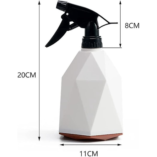 Irrotettava suihkepullo kodin, toimiston ruukkukasveille ja bonsaiden kasteluun - 600 ml (minttu)
