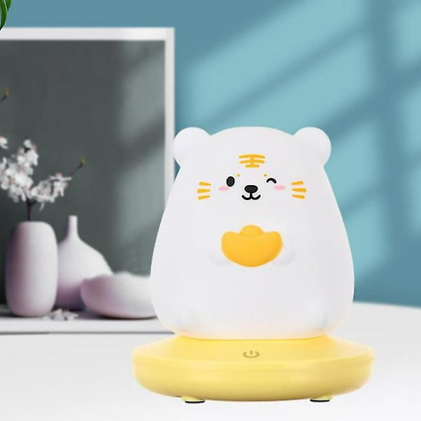 Bærbar USB Genopladelig LED Berøringsnatlampe Sengelampe