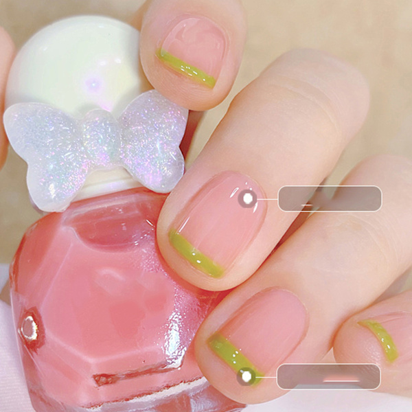 Nagellack Gel Vattenbaserad Hög Glans Blank Hållbar Frostad Nagellack för Damer B14