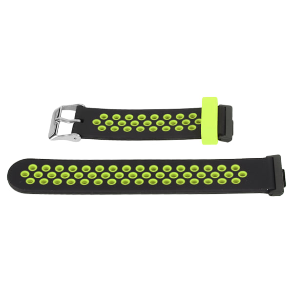 Smartwatch-rem Silikone svedtæt åndbart justerbart armbånd til Watch Fit 2 Sort og grøn