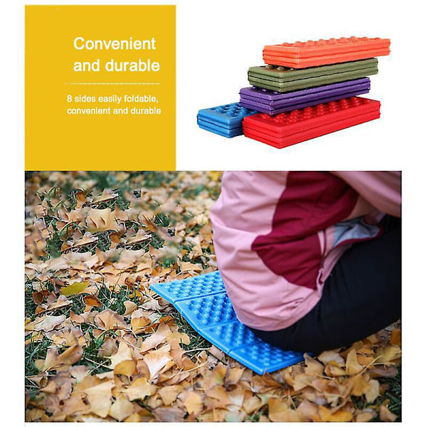Outdoor Products Taitettava Quad XPE Vaahtomuovimatto Roiskeenkestävä Kannettava Piknikmatto Kosteudenkestävä Lemmikkimatto - Armeijanvihreä