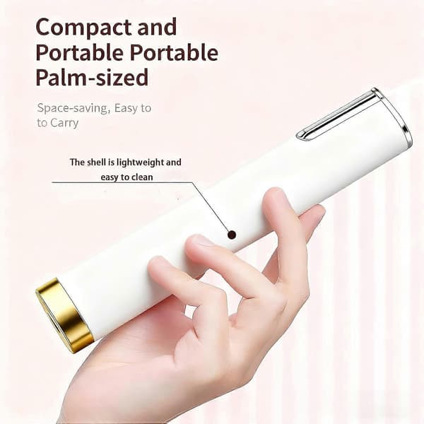 Sonic Dermaplane Razor for Women's Face - Rechargeable Sonic Dermaplaning Tool with 5 Blades
