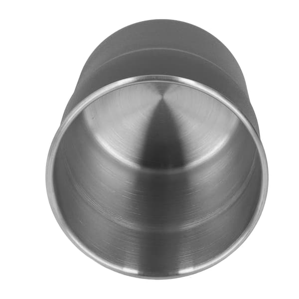 Isolerad kopp 320 ml rostfritt stål dubbelvägg liten kaffemugg metall drickskopp för hemcamping svart